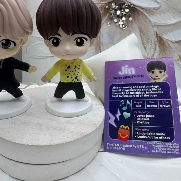 BTS Tiny Tan McDonald's Figures Jin & Jungkook - Picture 3 of 5